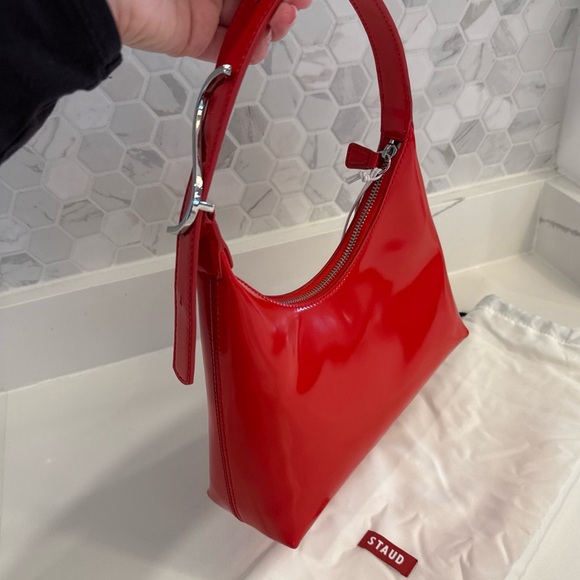 NWT Staud Scotty Bag Tomato Red - Picture 14 of 14
